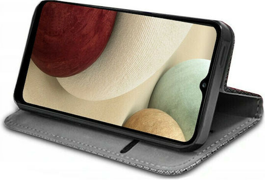 Smart Magnet Buchen Sie Synthetisches Leder Schwarz (Galaxy A12)