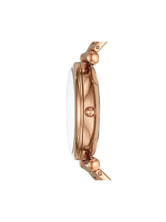 Fossil Carlie Uhr mit Rose Gold Metallarmband