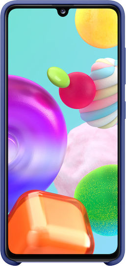Samsung Back Cover Silicon Albastru (Galaxy A41)