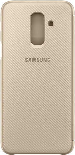 Samsung Book Synthetic Leather Gold (Galaxy A6+ 2018)