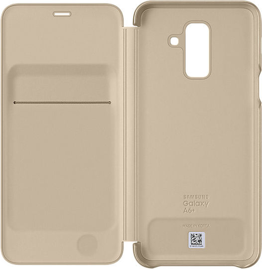 Samsung Book Synthetic Leather Gold (Galaxy A6+ 2018)