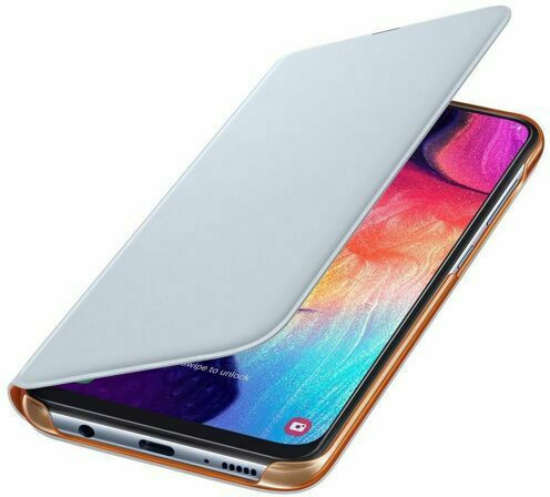 Samsung Wallet Cover Изкуствена кожа Бял (Галакси А70)