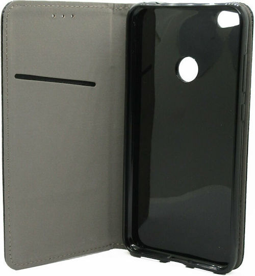 Forcell Book Δερματίνης 2mm Μαύρο (Huawei P8/P9 Lite 2017 / Honor 8 Lite)