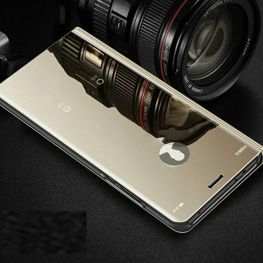 Clear View Книга Пластмаса Златист (Redmi Note 9S / 9 Pro / 9 Pro Max)