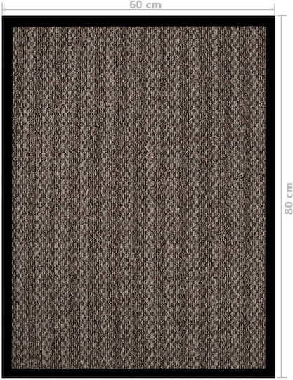 vidaXL Entrance Mat Carpet with Anti-slip Backing Beige 60x80cm