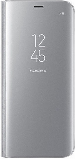 Hurtel Clear View Buchen Sie Kunststoff Silber (Redmi Note 9S / 9 Pro / 9 Pro Max)
