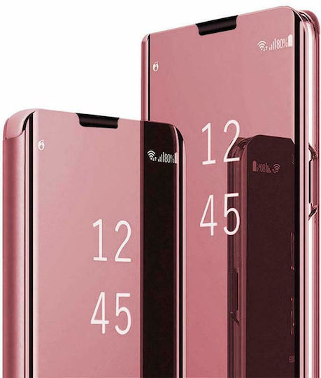 Hurtel Clear View Book Πλαστικό Ροζ Χρυσό (Huawei P Smart 2019 / Honor 10 Lite)