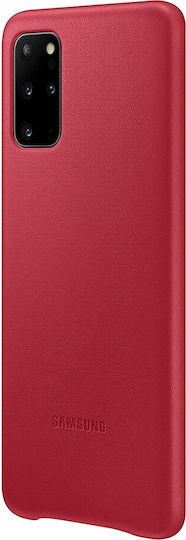 Samsung Leather Cover Задна корица Изкуствена кожа Червен (Galaxy S20+)