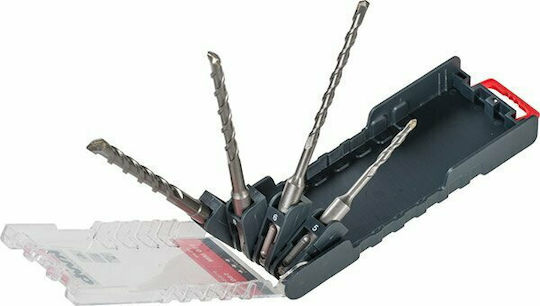 KWB Set 4 Burghie cu Tija SDS Plus pentru Materiale de construcție
