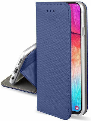 Synthetic Leather Book Durable Navy Blue (Realme 7)