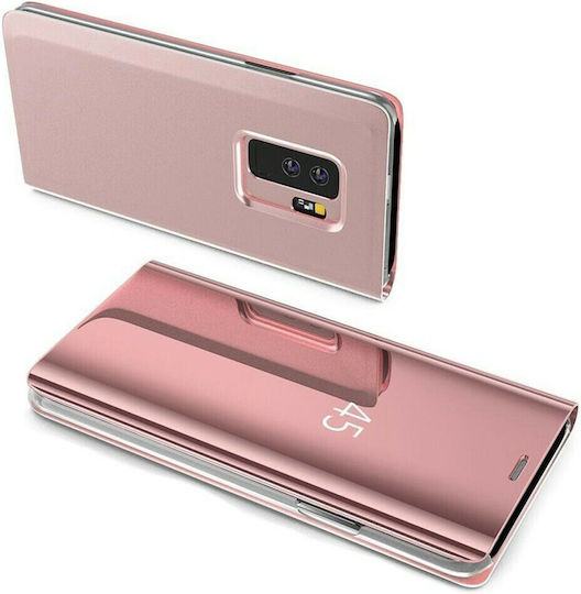 Hurtel Clear View Book Plastic Rose Gold (Galaxy S9)