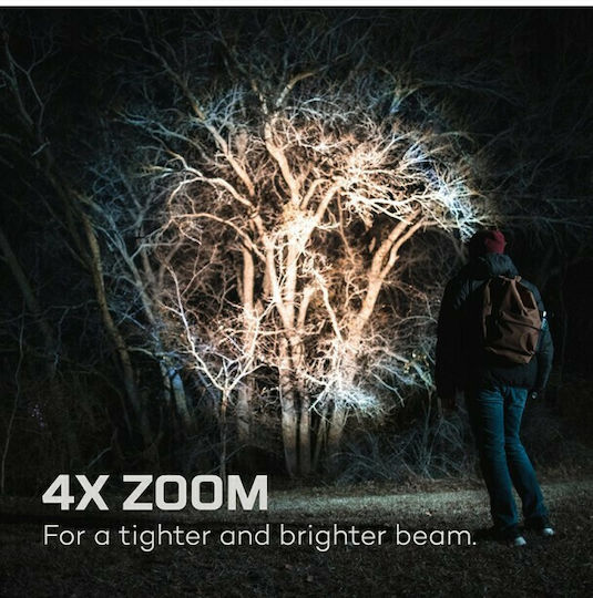 Nebo Rechargeable Flashlight LED IP67 with Maximum Brightness 2000lm Davinci Black