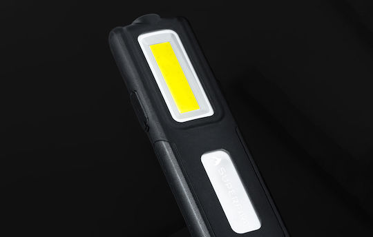 Superfire Lumină de lucru și de sit, cu baterie Lanternă LED IP44 cu Luminozitate Maximă 566lm Negru