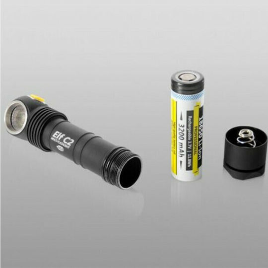 Armytek Επαναφορτιζόμενος Φακός LED IP68 με Μέγιστη Φωτεινότητα 1100lm Elf C2