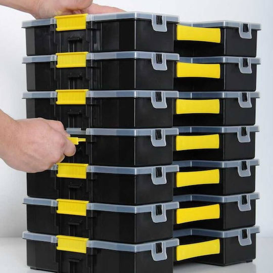 Stanley SortMaster Tool Compartment Organiser 10 Slot Adjustable Black 29.5x21.5x6.5cm