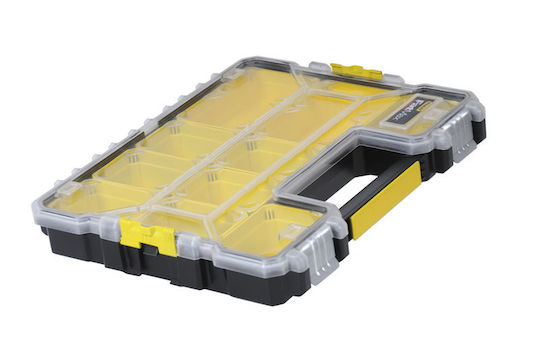 Stanley FatMax Tool Compartment Organiser 10 Slot with Removable Box Yellow 44.6x35.6x7.5cm