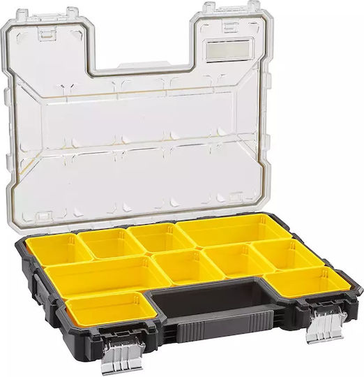 Stanley FatMax Tool Compartment Organiser 10 Slot with Removable Box Yellow 44.6x35.6x7.5cm