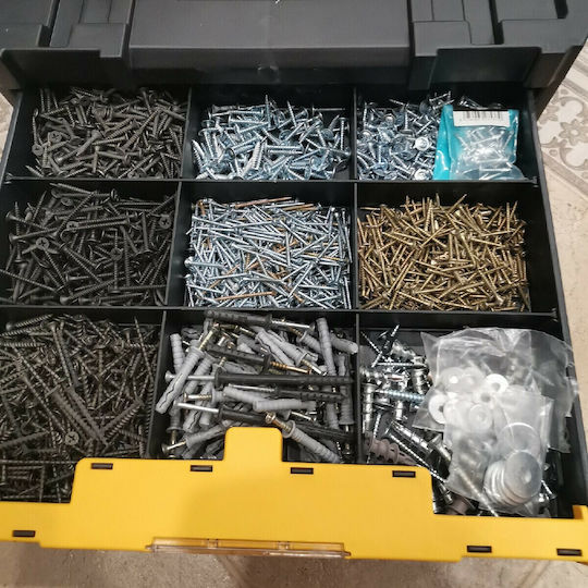 Dewalt Συρταριέρα Εργαλείων Plastic with 2 Drawers W44xD33.2xH17.6cm T-STAK IV