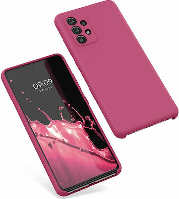 KWmobile Rubber Umschlag Rückseite Silikon Raspberry Sorbet (Galaxy A52 / A52s) 54347.213