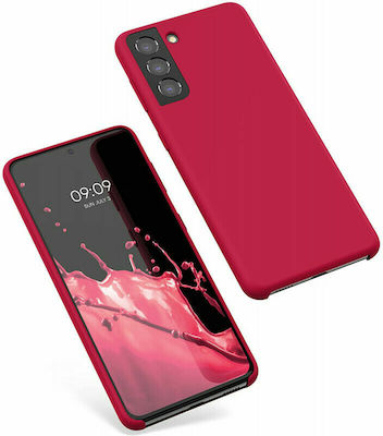 KWmobile Rubber Umschlag Rückseite Silikon Sweet Cherry (Galaxy S21 5G) 54056.229