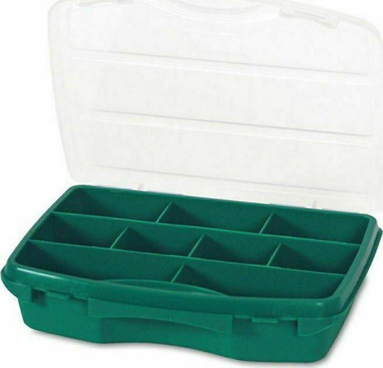 Tayg 20-9 Tool Compartment Organiser 9 Slot Adjustable Green 19x15x14.2cm