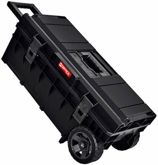 Qbrick System One Longer Basic Tool Storage Plastic Wheeled Box W63.5xD24.5xH23cm 29546251