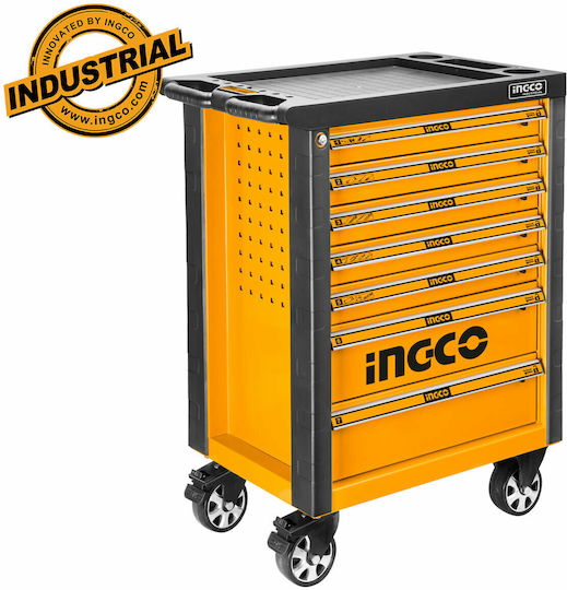 Ingco Rollbar Metallisch Werkzeugkiste B68xT45.8xH94.5cm