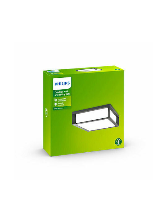 Philips Deckenleuchte für den Außenbereich E27 in Schwarz Farbe 915002147303