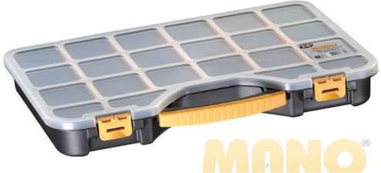 Mano Pro Tool Compartment Organiser 18 Slot Adjustable Black 42.6x30.5x5.6cm