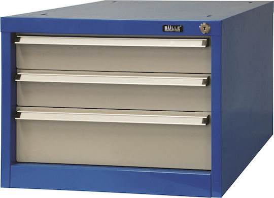 Bulle Metallic Tool Carrier with 3 Drawers W58xD56.5xH45cm DR 35-3