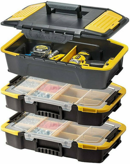 Stanley Click & Connect Hand Tool Case Plastic with Tobacco Case Dimensions: W31xD24.7xH50.7cm