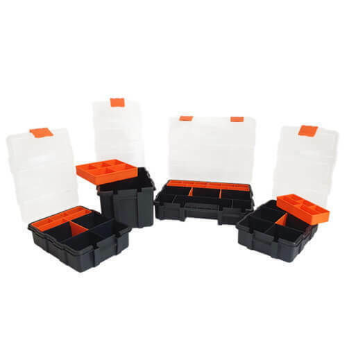 Kendo Tool Compartment Organiser Adjustable & Removable Box Black 31x22x18cm