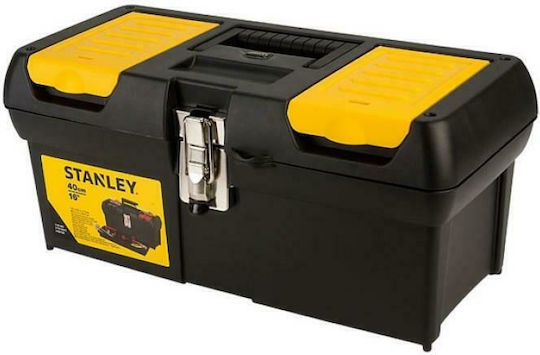 Stanley Series 2000 Hand Tool Case Plastic with Tobacco Case Dimensions: W41.1xD19.9xH18.5cm