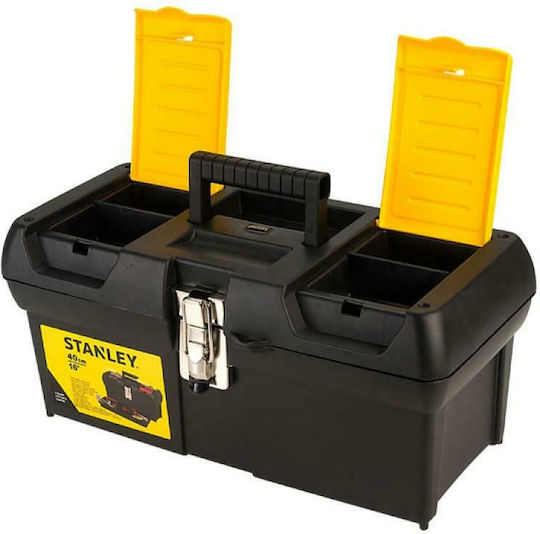 Stanley Series 2000 Hand Tool Case Plastic with Tobacco Case Dimensions: W41.1xD19.9xH18.5cm
