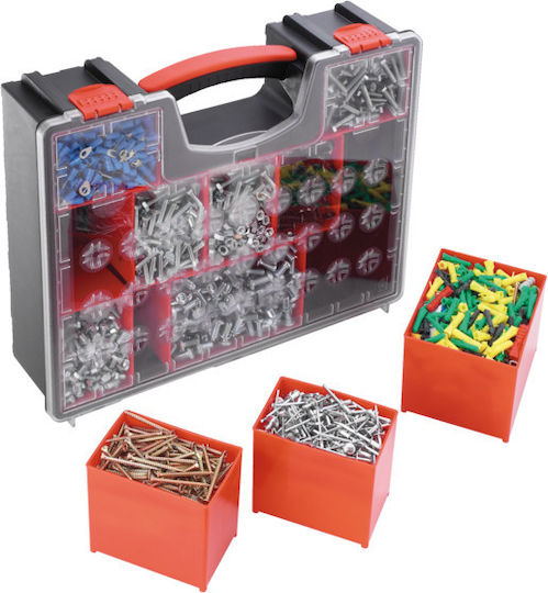 Facom Tool Compartment Organiser 8 Slot Adjustable & Removable Box Black 42.2x33.5x10.6cm
