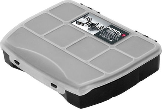 Patrol Domino Tool Compartment Organiser 8 Slot Black 19x15.5x3.7cm