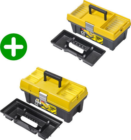 Patrol Stuff Carbo Semi Profi 12"+20" Εργαλειοθήκη Χειρός Πλαστική με Ταμπακιέρα