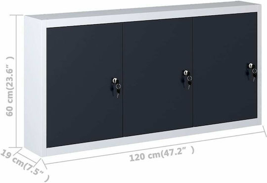 vidaXL Μεταλλικός Εργαλειοφόρος Π120xΒ19xΥ60εκ.