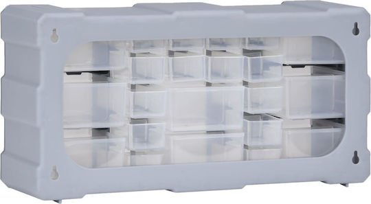 vidaXL Συρταριέρα Εργαλείων Plastic with 22 Stackable Sorters W49xD16xH25.5cm