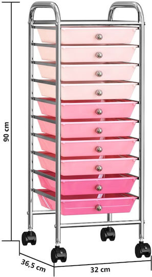 vidaXL Hair Salon Maintenance Cart