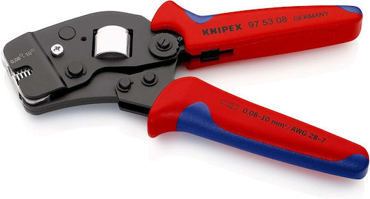 Knipex Πρέσα Ακροδεκτών Διατομής 0.08 - 10mm² (Μήκος 190mm)