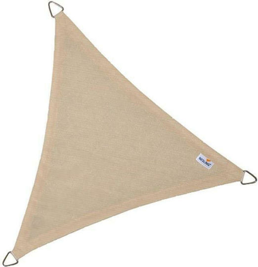 Nesling Triangle Shade Sail Ecru With Hoop 3.6m 285gr/m²