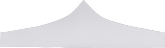 vidaXL Square Cover for Kiosk White with PVC Coating 3x3m