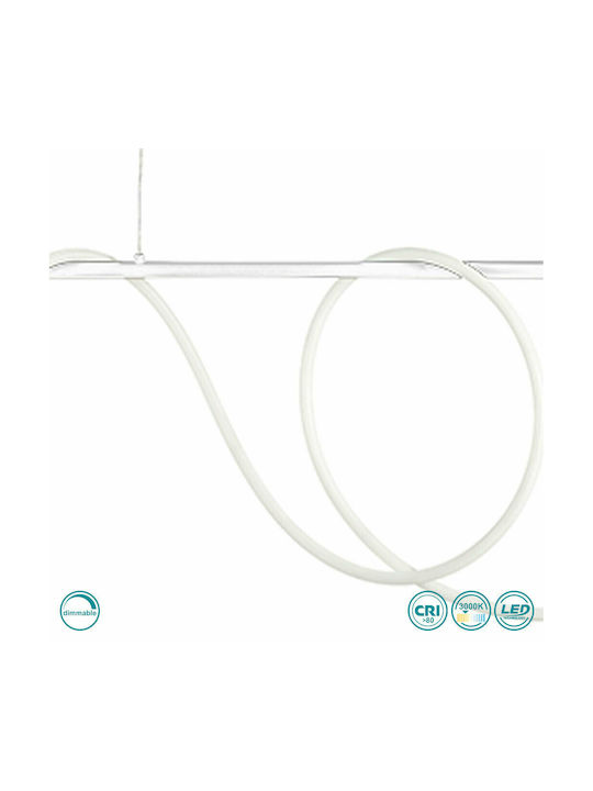Ondaluce So.Line/Gr-Bianco Pendant Light White Rail