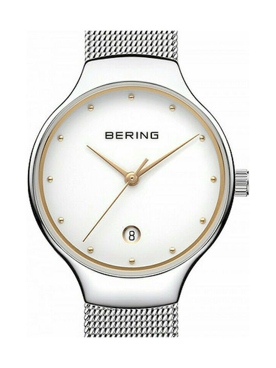 Bering Time Classic Watch Battery with Silver Metal Bracelet