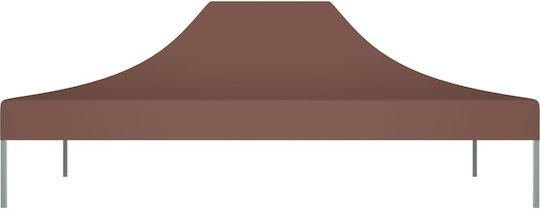 vidaXL Acoperiș Pentru Foișor 270gr/m² Maro Cu Acoperire PVC 3x4m