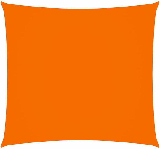 vidaXL Square Shade Sail Orange With Hoop & with PU Coating 2.5x2.5m Square made of Oxford fabric