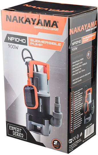 Nakayama NP1040 Submersible Single-phase Pump Waste Water / Sewage 1.2hp 019893
