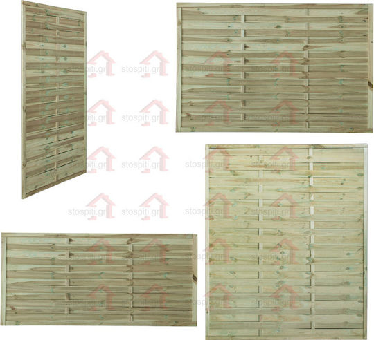Showood Wooden Fence Panel in Beige Color 90cm x 1.8m