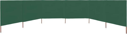 vidaXL Fabric Fence Panel in Green Color 80cm x 8.0m
